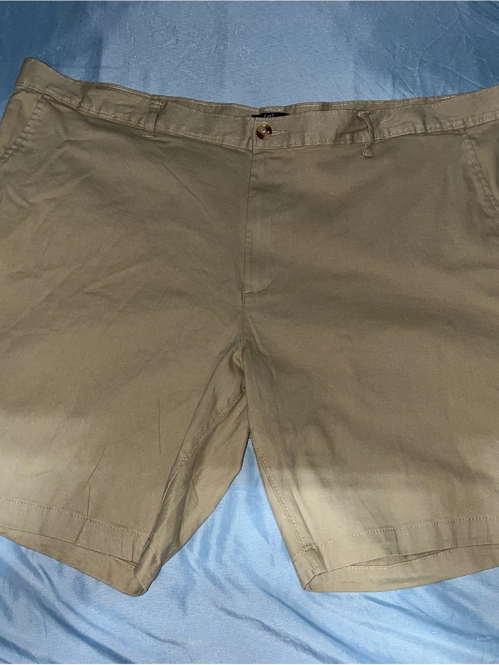 George Men's Khaki Flat-Front Shorts